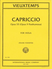 カプリチオ・Op.55（アンリ・ヴュータン）（ヴィオラ+ピアノ）【Capriccio, Opus 55 (Op. 9 Posthumous)】