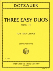 3つのやさしいデュオ・Op.114（フリードリヒ・ドッツァウアー） (チェロニ重奏)【Three Easy Duos, Opus 114】