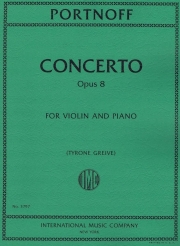 協奏曲・Op.8（レオ・ポートノフ） (ヴァイオリン+ピアノ）【Concerto, Opus 8】