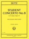学生協奏曲・Op.8・イ長調・Op.51（フリードリヒ・ザイツ） (ヴァイオリン+ピアノ）【Student Concerto No. 8 in A major, Opus 51】