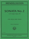 ソナタ・No.2・ニ長調・Op.58（フェリックス・メンデルスゾーン）（ヴィオラ+ピアノ）【Sonata No. 2 in D major, Op. 58】