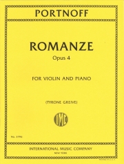 ロマンス・Op.4（レオ・ポートノフ） (ヴァイオリン+ピアノ）【Romanze, Opus 4】
