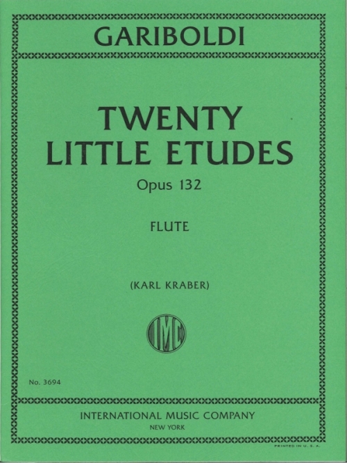 20の小練習曲・Op.132（ジュゼッペ・ガリボルディ）(フルート）【Twenty Little Etudes, Opus 132】  吹奏楽の楽譜販売はミュージックエイト