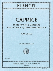 シャコンヌ形式の奇想曲・Op.43（ユリウス・クレンゲル）（チェロ）【Caprice in the Form of a Chaconne after a Theme by Schuman】