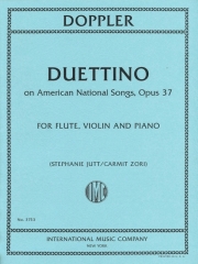 アメリカ小二重奏・Op.37（フランツ・ドップラー）（フルート+ヴァイオリン+ピアノ）【Duettino on American National Songs, Opus 37】