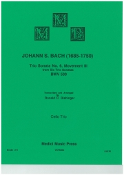トリオ・ソナタ（バッハ）(チェロ三重奏）【Trio Sonata No.6 BWV530 Movement 3】