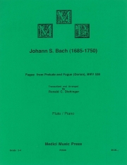 フーガ「トッカータとフーガ・ドリア調・BWV 538」より（バッハ）(フルート+ピアノ）【Fugue from Toccata and Fugue Dorian BWV 538】