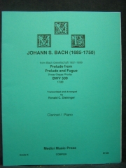 フーガ「トッカータとフーガ・ニ短調・BWV 539」より（バッハ）(クラリネット+ピアノ）【Fugue from Prelude and Fugue in D Minor BWV 539】
