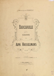 舟唄・Op.7（アルフォンス・アッセルマン）（ハープ）【Barcarolle Op.7】