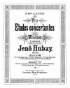 協奏的練習曲（イェネ・フバイ）(ヴァイオリン）【Etudes Concertantes】