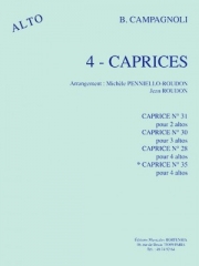 カプリス・No.35（バルトロメオ・カンパニョーリ）(ヴィオラ四重奏）【4 Caprices no. 35】