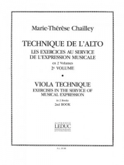 アルト・テクニック・Vol.2（マリー・テレサ・シャイエ） (ヴィオラ）【Technique De L'Alto Vol.2】