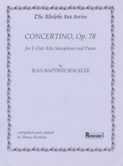 小協奏曲・Op.78（ジャン＝パティスト・サンジュレー）(アルトサックス+ピアノ）【Concertino, Op.78】