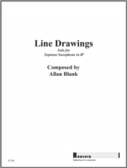 ライン・ドローイング（アラン・ブランク）（ソプラノサックス）【Line Drawings for Soprano Saxophone】