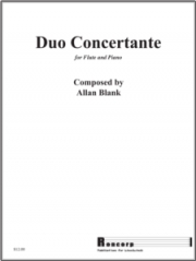 協奏的二重奏曲（アラン・ブランク）(フルート+ピアノ）【Duo Concertante】