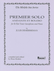 プレミア・ソロ、アンダンテとボレロ（ジュール・ドゥメルスマン）(テナーサックス+ピアノ）【Premier Solo, Andante et Bolero】