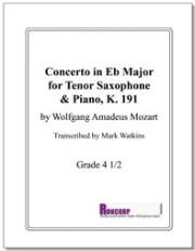 協奏曲・変ホ長調・K.191（モーツァルト）(テナーサックス+ピアノ）【Concerto in Eb Major K. 191】