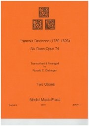 6つのデュエット・Op.74（フランソワ・ドヴィエンヌ）(オーボエ二重奏）【6 Duets Op.74】