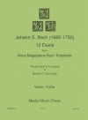 12のデュエット（バッハ）(弦楽二重奏）【12 Duets from the Anna Magdalena Bach Notebook】