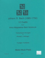 12のデュエット（バッハ）（金管二重奏）【12 Duets from the Anna Magdalena Bach Notebook】
