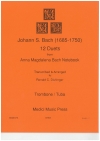12のデュエット（バッハ）（金管二重奏）【12 Duets from the Anna Magdalena Bach Notebook】