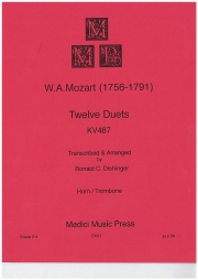 12のデュエット・KV487（モーツァルト）（金管二重奏）【12 Duets KV487】