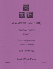 12のデュエット・KV487（モーツァルト）（トロンボーン二重奏）【12 Duets, KV487】
