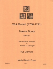 12のデュエット・KV487（モーツァルト）（クラリネット二重奏）【12 Duets, KV487】