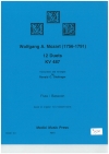 12のデュエット・KV487（モーツァルト）（木管二重奏）【12 Duets, KV487】
