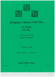 12のデュエット・KV487（モーツァルト）（クラリネット+ヴァイオリン）【12 Duets, KV487】
