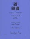 12のデュエット・Op.53（カール・ニールセン）（木管二重奏）【12 Duets, Op. 53】