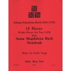 15のデュエット（バッハ）（バスーン二重奏）【15 Duets from AMB Notebook】
