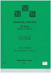 20のデュエット（エティエンヌ・オジ）（金管二重奏）【20 Duets (from 18th Century)】