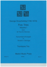 5つのトリオ・Vol.1（ゲオルク・ドルシェツキー）（トロンボーン三重奏）【5 Trios Vol.1】