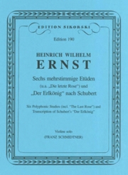 6つのポリフォニック・エチュード（ハインリヒ・ウィルヘルム・エルンスト）(ヴァイオリン）【6 Polyphonic Etudes】