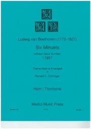 6つのメヌエット（ベートーヴェン）（金管二重奏）【6 Minuets】