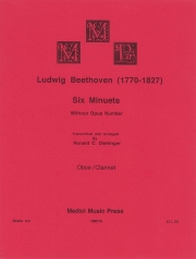 6つのメヌエット（ベートーヴェン）（木管二重奏）【6 Minuets】