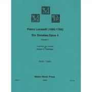 6つのソナタ・Op.4・Vol.2（ピエトロ・ロカテッリ）（弦楽二重奏）【6 Sonatas, Op. 4 (from 18th Century), Vol. 2 (4-6)】