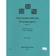 6つのソナタ・Op.4・Vol.2（ピエトロ・ロカテッリ）（ヴィオラ二重奏）【6 Sonatas, Op. 4 (from 18th Century), Vol. 2 (4-6)】