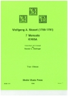 7つのメヌエット・KV65a（モーツァルト）（オーボエ二重奏）【7 Minuets, KV65a】