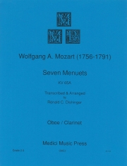 7つのメヌエット・KV65a（モーツァルト）（木管二重奏）【7 Minuets, KV65a】