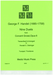 9つのデュエット「コンチェルト・グロッソ・Op.6」より (ヘンデル)（金管二重奏）【9 Duets from Concerti Grossi Op.6】