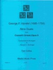 9つのデュエット「コンチェルト・グロッソ・Op.6」より (ヘンデル)（バスーン二重奏）【9 Duets from Concerti Grossi, Op. 6】