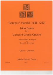 9つのデュエット「コンチェルト・グロッソ・Op.6」より (ヘンデル)（木管二重奏）【9 Duets from Concerti Grossi, Op. 6】