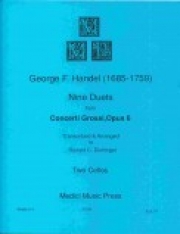 9つのデュエット「コンチェルト・グロッソ・Op.6」より (ヘンデル)（チェロ二重奏）【9 Duets from Concerti Grossi, Op. 6】