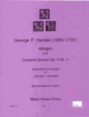 アレグロ「コンチェルト・グロッソ・Op.3・No.4」より (ヘンデル) (テナーサックス+ピアノ）【Allegro from Concerto Grosso, Op. 3, No. 4】