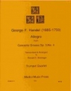 アレグロ「コンチェルト・グロッソ・Op.3・No.4」より (ヘンデル) (ヴァイオリン四重奏）【Allegro from Concerto Grosso, Op. 3, No. 4】