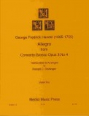 アレグロ「コンチェルト・グロッソ・Op.3・No.4」より (ヘンデル) (ヴァイオリン三重奏）【Allegro from Concerto Grosso, Op. 3, No. 4】