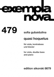 ホケトゥス風に   (ソフィア・グバイドゥーリナ)（弦楽二重奏+ピアノ）【Quasi Hoquetus】