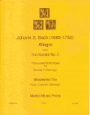 アレグロ「トリオ・ソナタ・No.2」より (バッハ) (木管三重奏）【Allegro from Trio Sonata No. 2】
